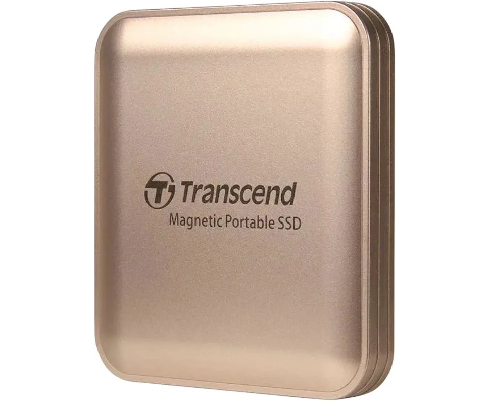 SSD Transcend ESD420 (TS1 TESD420 G) 1 TB USB 3.2 Gen 2.2 Type-C (R/W - 2000/2000 MB/s) Champagne Gold Mag Safe
