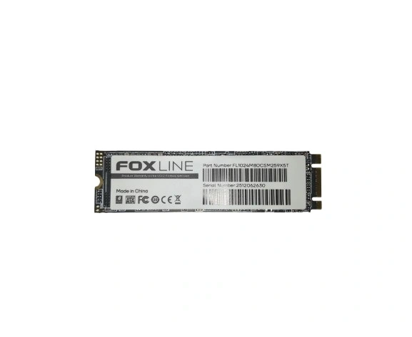 SSD Foxline X5 T FL1024 M80 CSM259 X5 T, 1024 GB, M.2(22x80mm), SATA3, 3 D TLC, R/W 500/480 MB/s, IO Ps 60 000/70 000, TBW 600