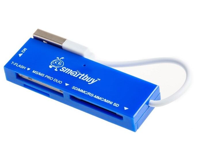 Картридер Smartbuy SBR-717-B голубой