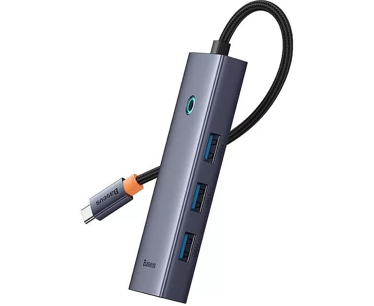 USB-C хаб Baseus B00052809813-00 Flite Series 5-Port серый