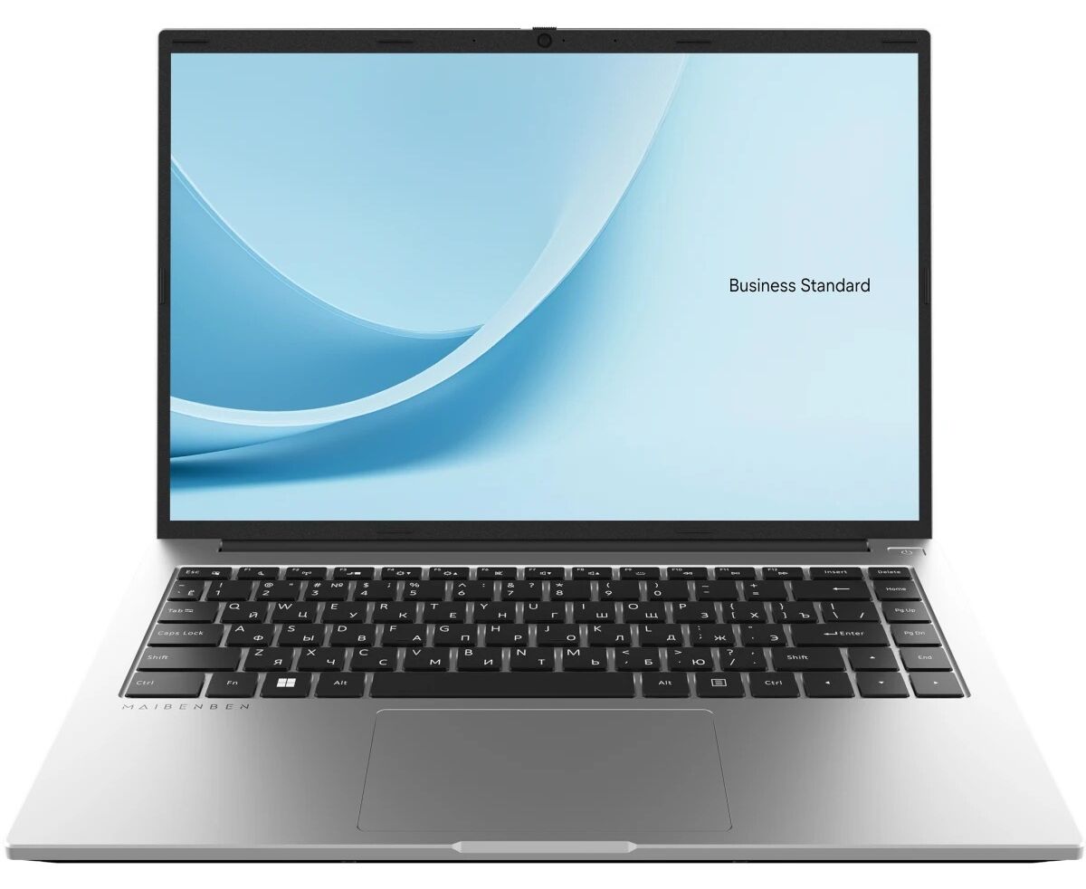 Ноутбук MAIBENBEN Business Standart B114 B-R566 UMFQSPSRE1 Ryzen 5 6600 H 16 Gb SSD 512 Gb AMD Radeon 660 M 14.5 3 K IPS Cam 60 Вт*ч Win11 Pro Серебристый