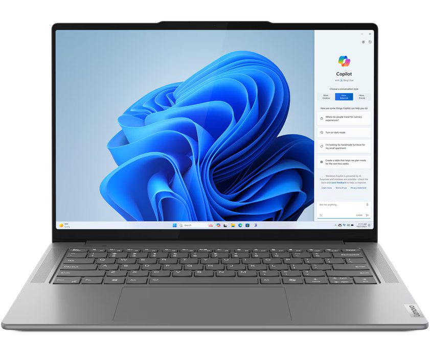 Ноутбук Lenovo Yoga Pro 7 14 AHP9 (83 E3001 PRU) 14.5"(3072x1920 IPS)/AMD Ryzen 8845 HS(3.8 Ghz)/16384 Mb/1024 SSD Gb/no DVD/Int:AMD Radeon 780 M