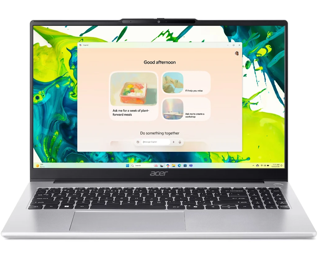 Ноутбук Acer Aspire Lite 15 AL15-44 P-R01 T (NX.DJZEX.001) Silver 15.6" FHD Ryzen 5 7430 U/16 Gb/SSD512 Gb/AMD Radeon Graphics/No OS