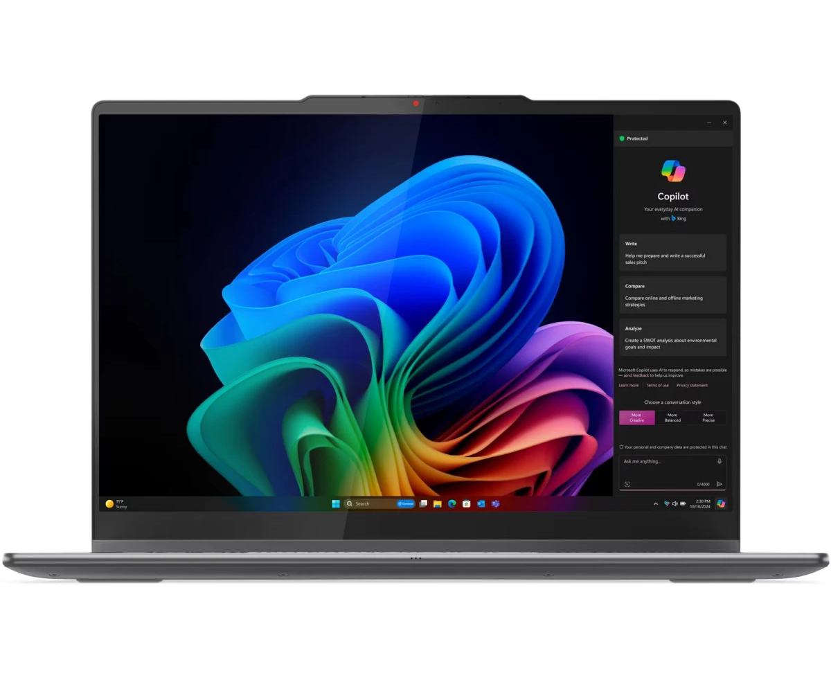 Ноутбук Lenovo Yoga 7 2-in-1 16 IML9 (83 JQ00 BLUE) 14" OLED WQXGA+ 2880x1800/Core Ultra 7 256 V/16 Gb/512 Gb SSD/Intel Arc Graphics/W11 H/серый/1.38 кг
