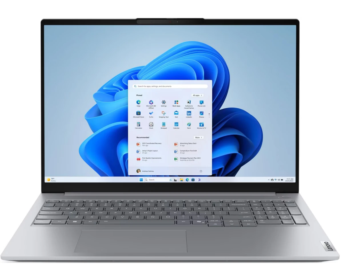 Ноутбук Lenovo Thinkbook 16 G9 IRL (21 US006 FGQ-Win11 P) Core 7 240 H 32 Gb SSD1 Tb Intel Graphics 16" IPS WUXGA (1920x1200) grey Wi Fi BT Cam