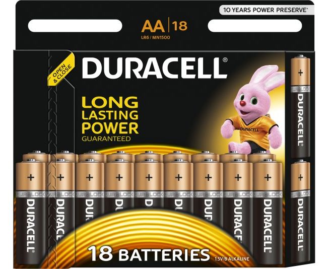 Батарейки Duracell LR6-18 BL Basic (18/180/20520) АА