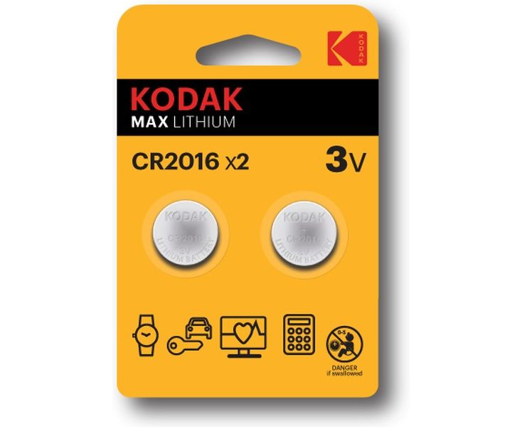 Эл. питания Kodak CR2016-2 BL (60/240/43200)