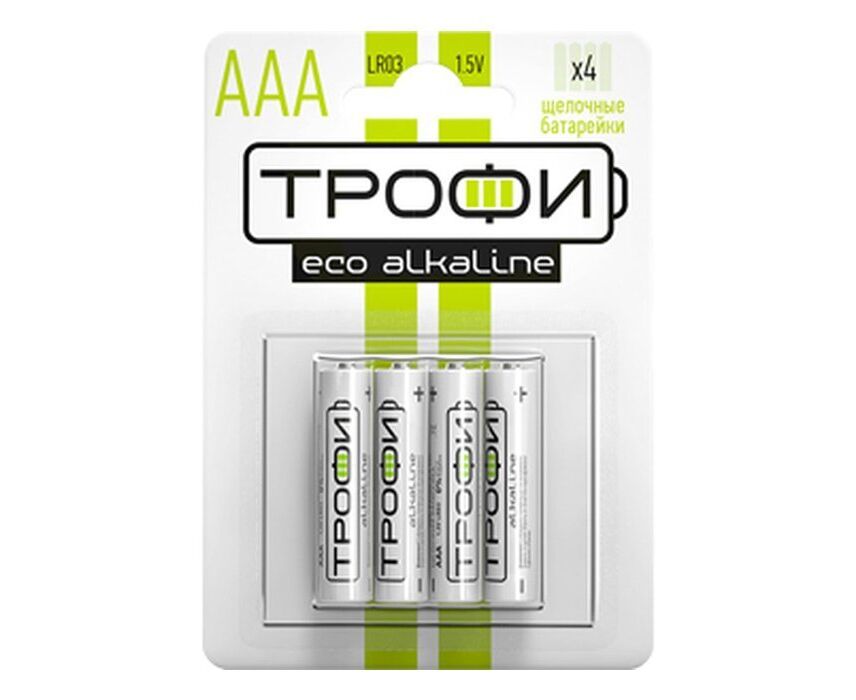Эл. питания Трофи LR03-4 BL ECO (40/960/37440)