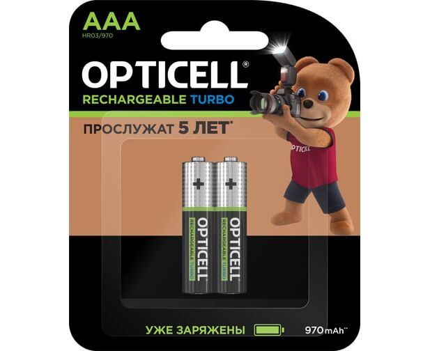 Аккумулятор OPTICELL Turbo HR03 BL2 (970 m Ah) 6080003 (2/24)