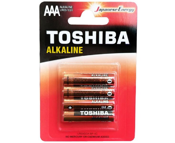 Батарейка Toshiba LR03/4 BL Alkaline