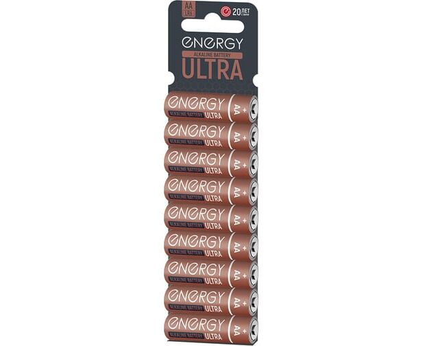 Батарейка алкалиновая Energy Ultra LR6/10 KS (АА) 107046