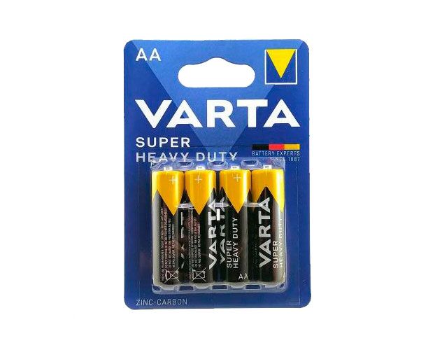Батарейка AA Varta R06-4 BL, Super Heavy Duty (02006101414) 1.5 B, (4/48/240)