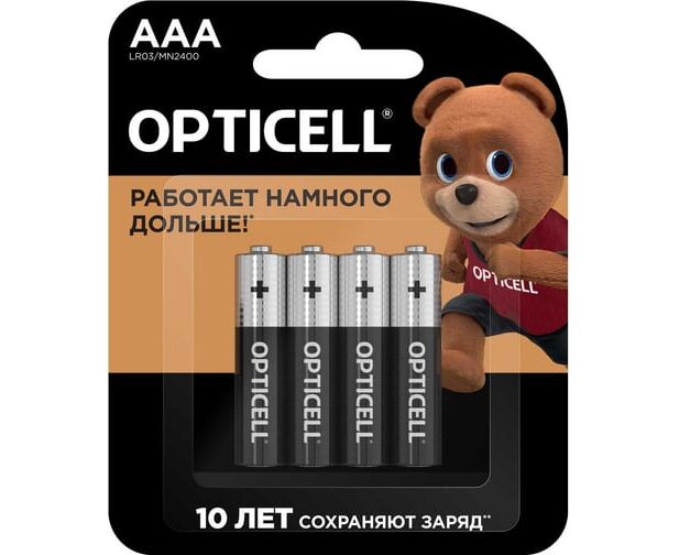 Батарейка OPTICELL Basic LR03 BL4 (6051002) (4/48/192/21504)