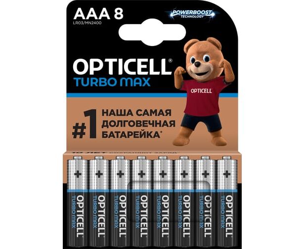 Батарейка OPTICELL Turbo Max LR03 BL8 (6053008) (8/80)