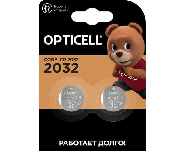 Батарейка OPTICELL Speciality CR2032 BL2 (6060002) (2/40/200/33600)