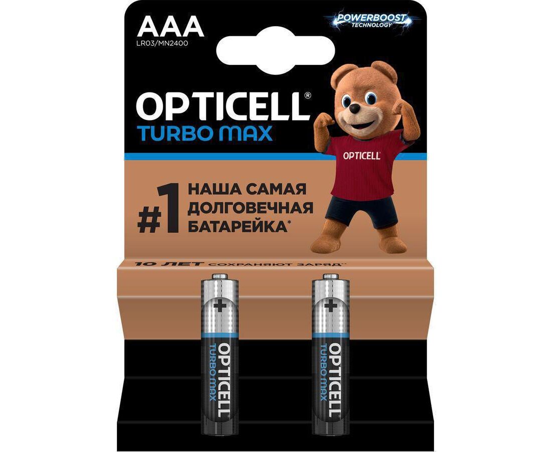 Батарейка OPTICELL Turbo Max LR03 BL2 (6053002) (2/96)