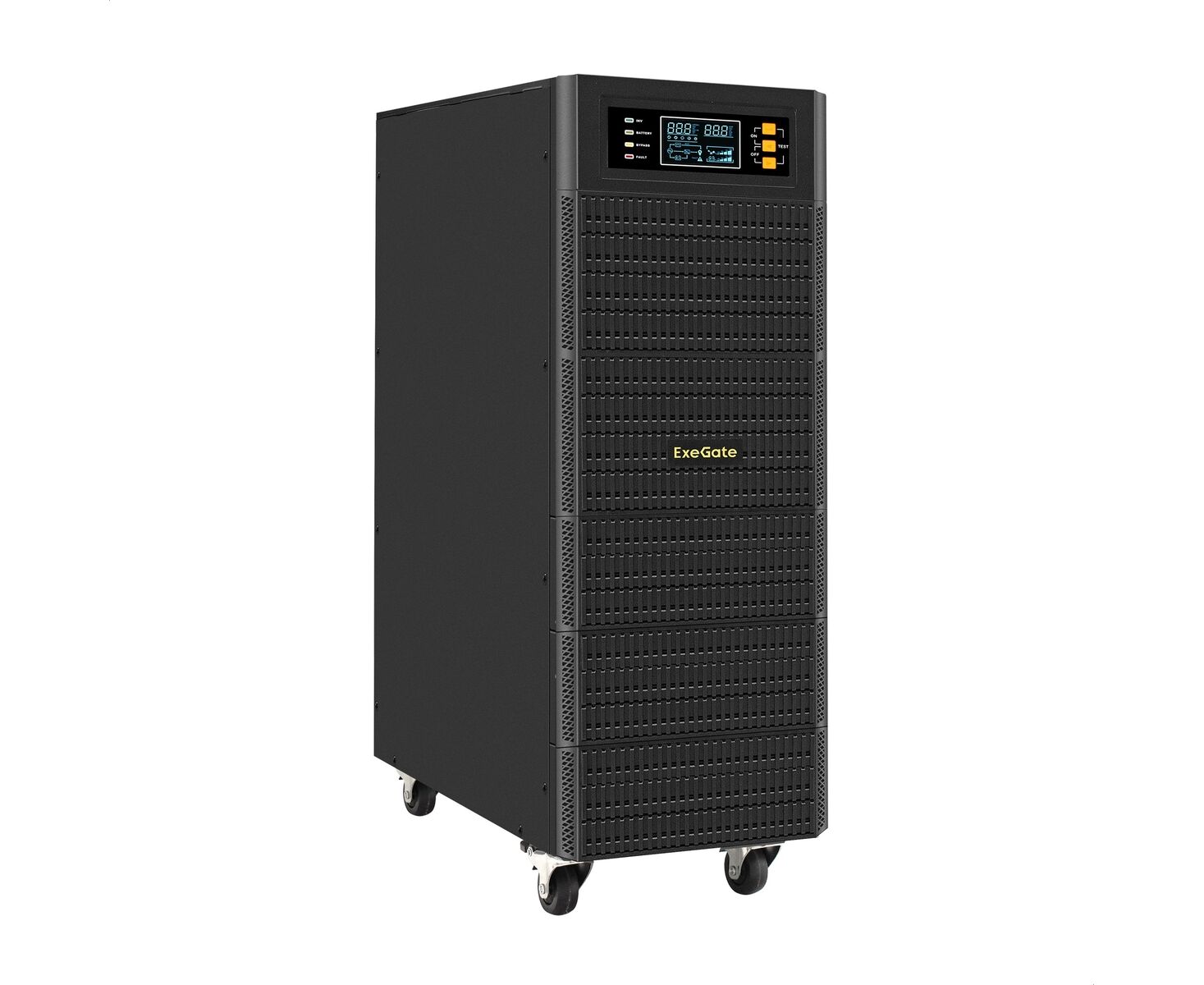 ИБП Exegate Power Expert TL-575-6k VA.192 V.LCD.AVR.T.USB.RS232.SNMP EX296951 RUS 6000 VA/6000 W, On-Line, PF=1, LCD, клеммы, RS232, USB