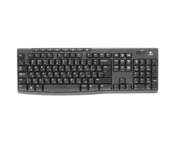 Клавиатура Logitech K270 черный/белый (920-003757) USB беспроводная Multimedia