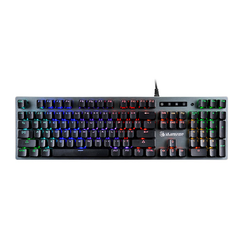 Клавиатура A4 Tech Bloody B765 механическая серый USB for gamer LED (B765 GREY/NEON (GREEN SWITCH)