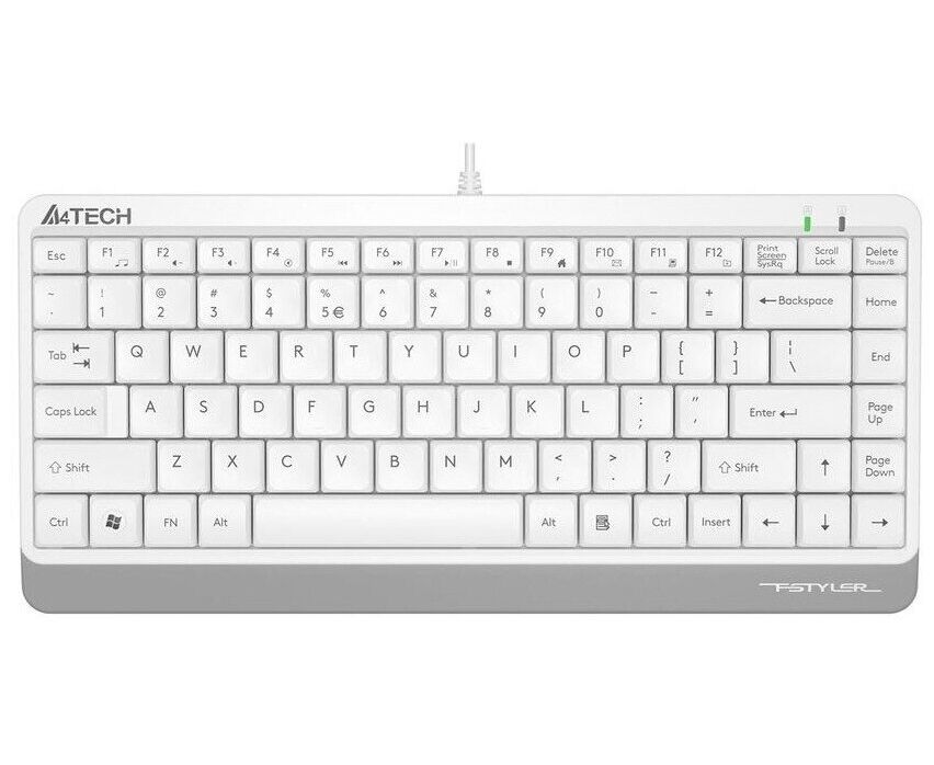 Клавиатура A4 Tech Fstyler FBK11 белый/серый USB беспроводная BT/Radio slim
