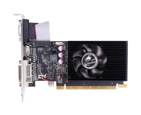 Видеокарта Colorful GT710-2 GD3-V 2 GB GDDR3 64bit VGA DVI HDMI 1 Fan RTL