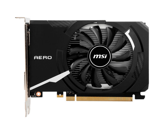 Видеокарта MSI GT1030 Aero ITX 4 GD4 (GT 1030 AERO ITX 4 GD4 OC) 4 GB DDR4 64-bit OC HDMI SL-DVI-D 1 Fan RTL