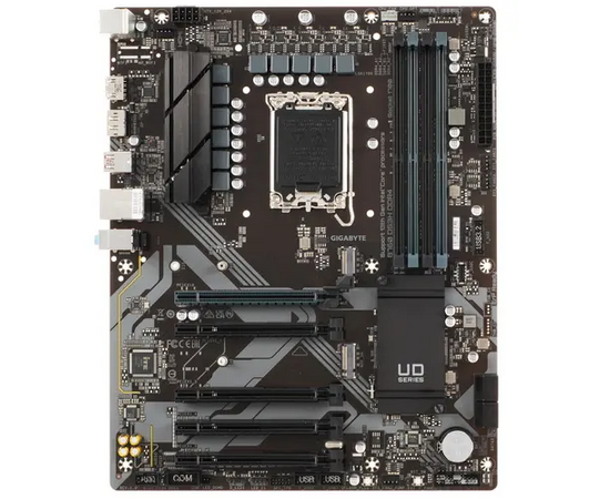 MB s1700 Gigabyte B760 DS3 H, Intel B760, 4x DDR4-3200 МГц, 5x PCI-Ex16, 2x M.2, Standard-ATX