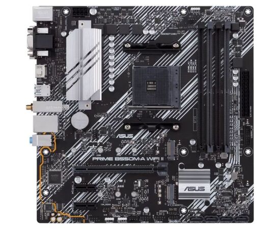 MB s AM4 ASUS PRIME B550 M-A WIFI II m ATX 4x DDR4 PCI Ex16 2x PCI Ex1 2x M.2 HDMI DVI VGA GLAN Wi-Fi 6 (90 MB19 X0-M0 EAY0)