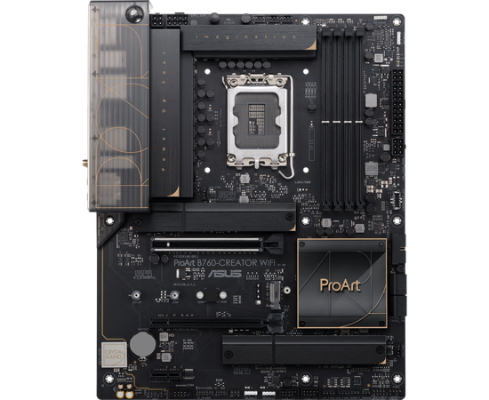 MB s1700 ASUS PROART B760-CREATOR WIFI ATX 4x DDR5 2x PCI Ex16 PCI Ex1 3x M.2 USB-C DP HDMI GLAN 2.5 GLAN Wi-Fi 6 (90 MB1 FY0-M0 EAY0)
