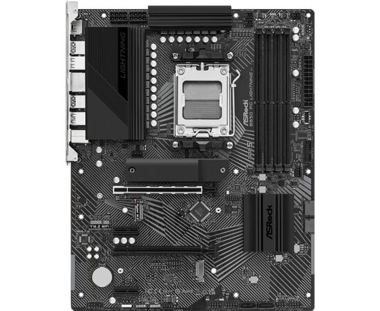 MB s AM5 AS Rock B650 PG LIGHTNING, AMD B650, 4x DDR5-5200, HDMI, 2x PCI-Ex16, 2x PCI-Ex1, 4x SATA3(RAID 0/1/10), 3x M.2, 8 Ch Audio, 1x2.5 G Lan, (4+4)x USB2.0, (7+2)x USB3.2, (1+1)x USB3.2 Type-C...