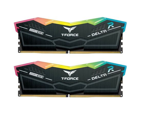 ОЗУ TEAMGROUP T-Force Delta RGB 32 GB (FF3 D532 G6600 HC34 DC01) (2x16 GB) DDR5 6600 M Hz CL34 (34-40-40-84) 1.4 V / Black