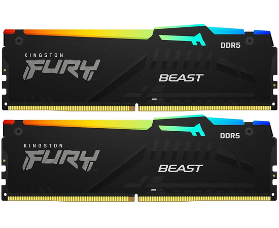 ОЗУ Kingston Fury Beast KF560 C30 BBEAK2-64 DDR5 - 2x 32 ГБ 6000 МГц, DIMM, Ret