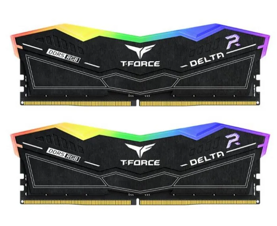 ОЗУ TEAMGROUP T-Force Delta RGB 32 GB (FF3 D532 G6000 HC28 ADC01) (2x16 GB) DDR5 6000 M Hz CL28 (28-36-36-76) 1.40 V / Black