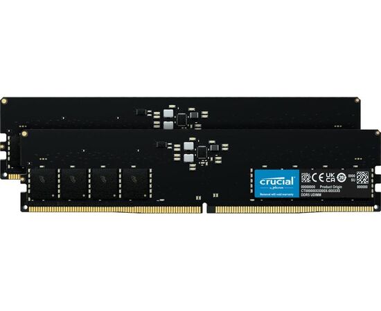 ОЗУ Сrucial CT32 G48 C40 U5 DIMM DDR5 32 Gb PC38400 4800 M Hz CL40 1.1 V