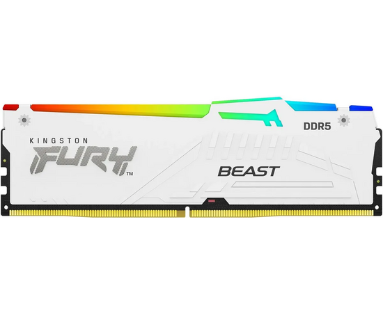 ОЗУ Kingston Fury Beast KF556 C40 BWA-16 DDR5 - 1x 16 ГБ 5600 МГц, DIMM, White, Ret