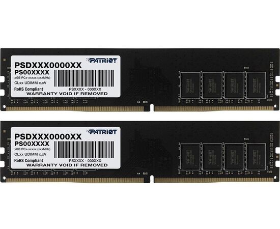ОЗУ Patriot Memory DDR 4 DIMM 32 Gb (16 Gbx2) PC25600, 3200 Mhz, PATRIOT Signature (PSD432 G3200 K) (retail)
