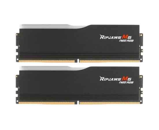 ОЗУ G.SKILL Ripjaws M5 Neo RGB (F5-6000 J3636 F32 GX2-RM5 NRK) 64 GB (2x32 GB) DDR5 6000 M Hz CL36 (36-36-36-96) 1.35 V / Black
