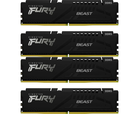 ОЗУ Kingston Fury Beast KF556 C40 BBK4-128 DDR5 - 4x 32 ГБ 5600 МГц, DIMM, Ret