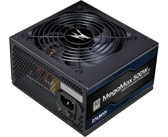 Блок питания Zalman ZM500-TXII (V2), 500 W, ATX12 V v2.31, APFC, 12cm Fan, 80+ 230 V EU, Retail