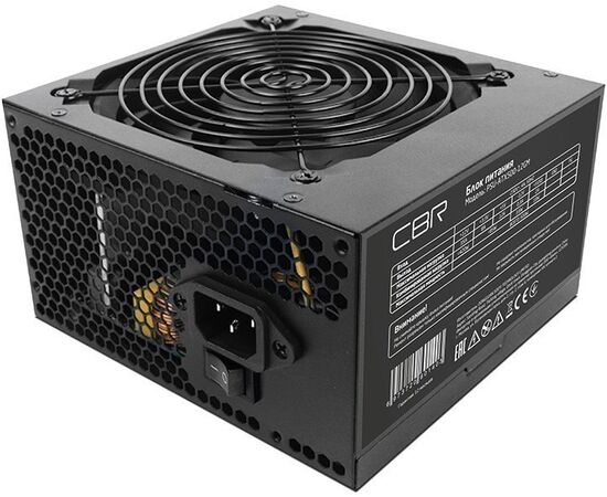 Блок питания CBR PSU-ATX500-12 GM ATX 500 W 80+ Bronze, APFC, 0.6mm, 20+4pin, 1*8-pin(4+4 P), 2*6+2pin, 4*SATA, 4*IDE, 12cm fan, черный