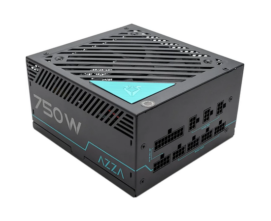 Блок питания Azza PSAZ-750 G ATX 750 W 80+ gold (20+4pin) APFC 120mm fan 6x SATA Cab Manag RTL