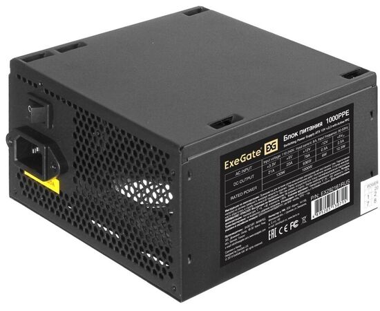 Блок питания Exe Gate 1000 PPE (EX292161 RUS) 1000 W (ATX, APFC, (80 Plus), 12cm fan