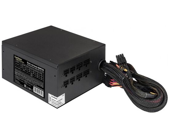 Блок питания Exegate Gaming Standard 800 PGS EX285974 RUS 800 W RTL, ATX, black, APFC, 14cm, 24p+2*(4+4)p, PCI-E, 5 SATA, 4 IDE