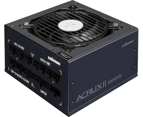 Блок питания Zalman ZM1000-ARX2, 1000 Вт, 80 Plus Platinum, 135мм, retail