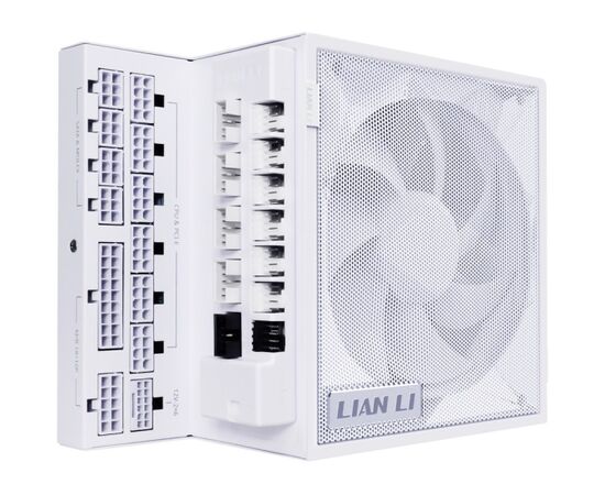Блок питания Lian Li EG1200 G (G9 P.EG1200 G.WH00.RU) / White / ATX 3.1, 1200 W, 80 Plus Gold, PC Ie 5.1, APFC, USB/Fan HUB, 120mm FDB Fan, Fully Modular
