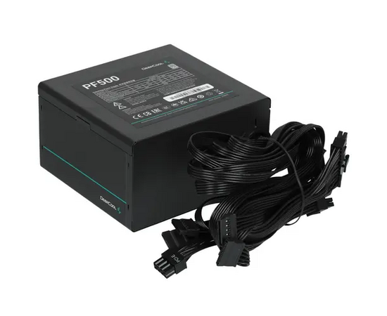 Блок питания Deepcool PF500 (R-PF500 D-HA0 B-EU) ATX 500 W 80 Plus White (20+4pin) APFC 120mm fan 6x SATA RTL