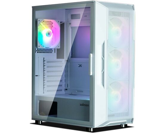 Корпус Zalman I3 Neo white Midi Tower (ATX, front mesh, USB2.0 x1, USB3.0x2, 4x120mm RGB fan, без БП)