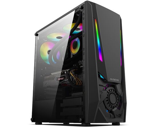Корпус ALSEYE Reactor-B Mini-ITX/Micro ATX/ATX USB2.0*2+HD Audio+USB3.0*1 USB2.0*2+HD Audio+USB3.0*1