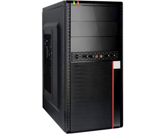 Корпус Exegate EX284039 RUS Minitower BA-204 U Black, m ATX, без БП, 2*USB+2*USB3.0, Audio