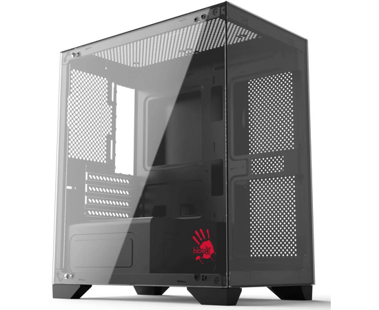 Корпус BLOODY BD-CC103, m ATX, Mini-Tower, без БП, черный